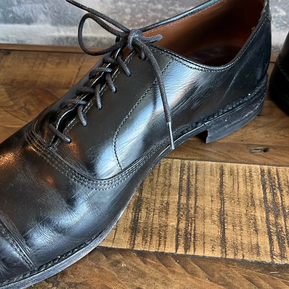 Allen Edmonds Park Avenue 5615 36649 Black Lace Up Dress Shoe Oxford‎ 10.5 D
